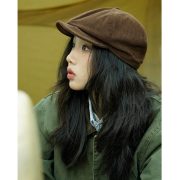 Autumn/Winter Wool-Blend Knit Cap - Women's Warm Beanie, Men's Japanese Style Retro Cold Weather Trendy Brand Hat - Image 2