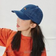 Japanese Style Puppy Embroidery Visor Cap - Women's Spring/Summer Sun Protection Denim Baseball Cap, Men's Trendy Brand Hat - Image 2