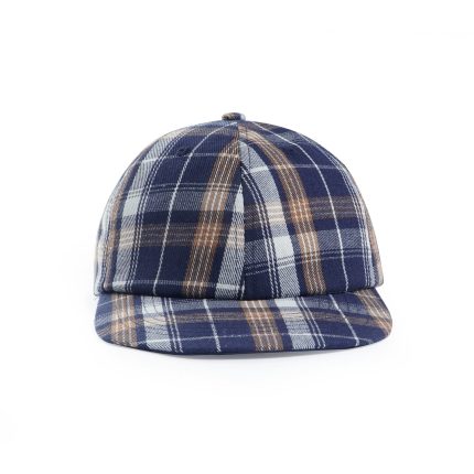 Japanese Style Color-Block Plaid Visor Cap - Women's Autumn/Winter Baseball Cap, Men's Trendy Street Style Soft Top Hat