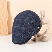 Korean Style Woolen Baseball Cap - Women's Autumn/Winter Warm Visor Hat, Men's Retro Fashion Soft Top Cap - Image 2