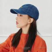 Japanese Style Puppy Embroidery Visor Cap - Women's Spring/Summer Sun Protection Denim Baseball Cap, Men's Trendy Brand Hat - Image 3