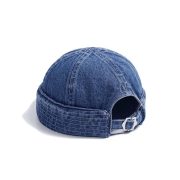 Japanese Style Washed Denim Beanie - Trendy Brand Unisex Retro Street Hip-Hop Sailor Cap