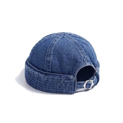 Japanese Style Washed Denim Beanie - Trendy Brand Unisex Retro Street Hip-Hop Sailor Cap