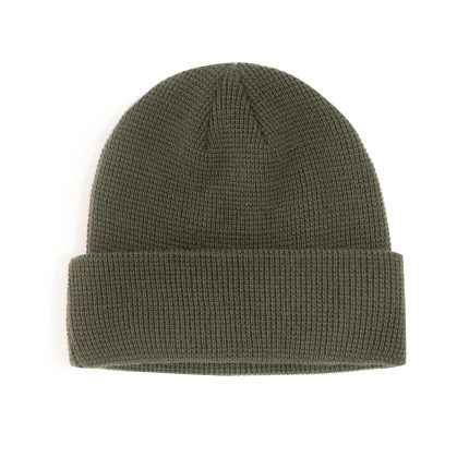 Japanese Style Solid Color Waffle-Knit Beanie - Women's Autumn/Winter Trendy Brand Cold Weather Cap, Men's Warm Knit Hat