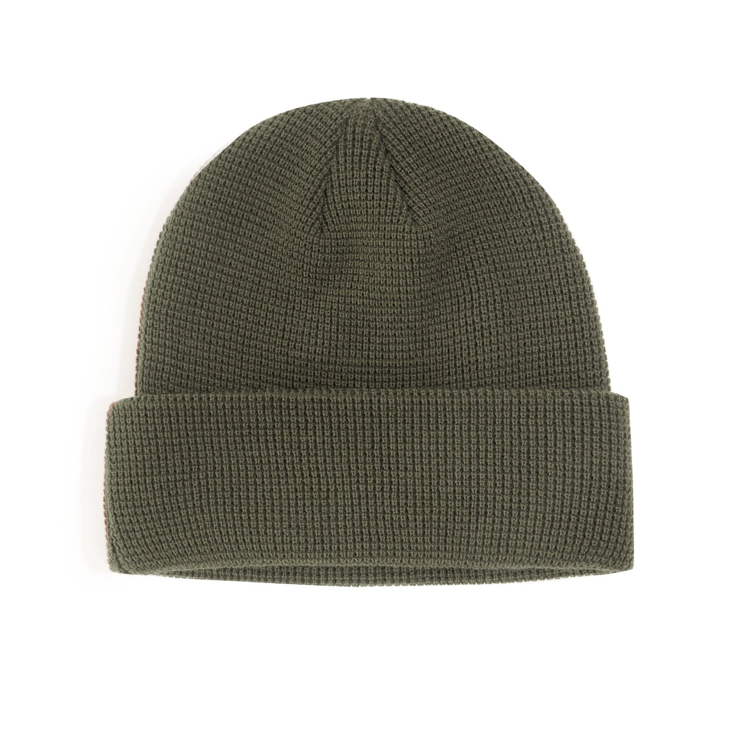 imgi_16_O1CN01W2ruPh1lv5a47XL8h_!!4005374880-0-cib.jpg_ Japanese Style Solid Color Waffle-Knit Beanie - Women's Autumn/Winter Trendy Brand Cold Weather Cap, Men's Warm Knit Hat - Image 1