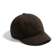Versatile Solid Color Short Brim Cap - Korean Trendy Brand, Large Head Circumference, Japanese Style Baseball Cap for Men and Women, Soft Top Retro Brown
